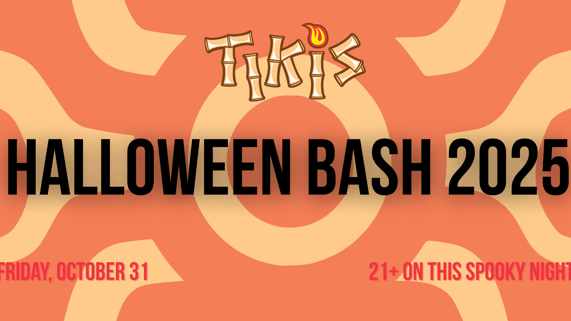Come celebrate on Halloween Night, Friday, October 31st with DJ, dancing, drink features, and some Aloha Friday tiki fun!